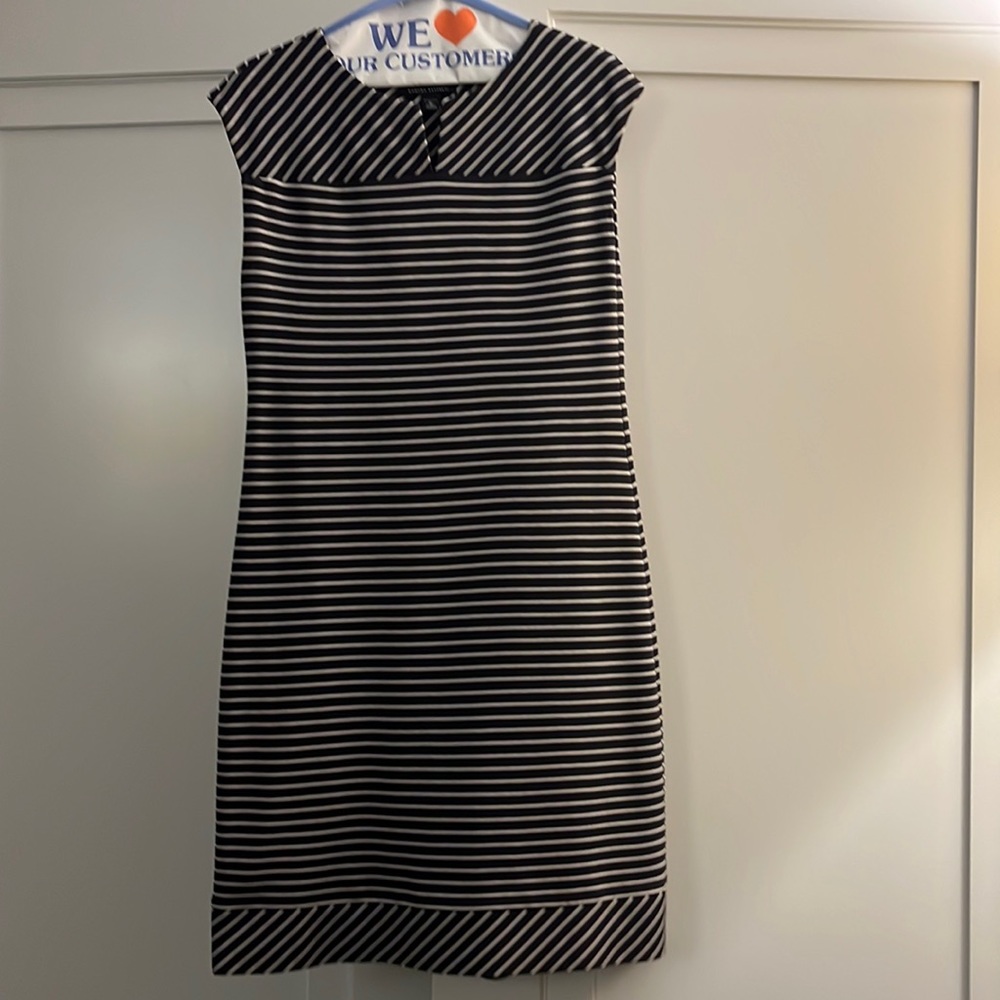 Banana republic striped sheath dress